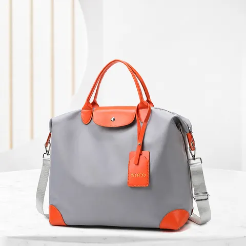 Large Capacity Travel Duffel Bag Waterproof Oxford Cloth Casual Crossbody Shoulder Luggage Bag With Trolley Sleeve