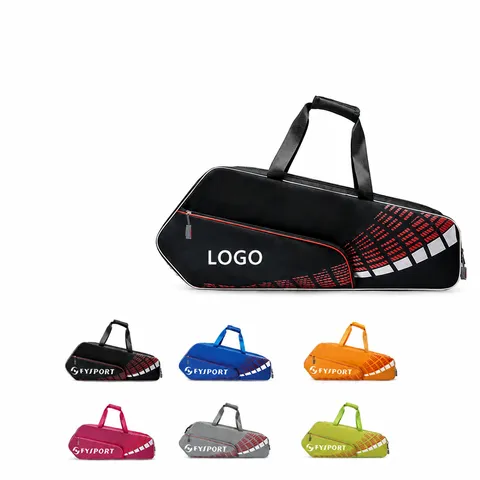 Lightweight Nylon Sports Racket Bag Large Capacity Waterproof Tennis Badminton Bag Unisex Outdoor Training Bag