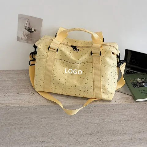 Large Capacity Travel Duffel Bag Lightweight Waterproof Nylon Gym Bag Fitness Sport Luggage Storage Bag For Women