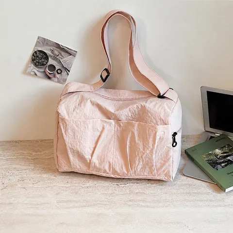 Japanese Minimalist Travel Bag Large Capacity Oxford Cloth Weekender Duffel Bag Lightweight Casual Luggage Bag
