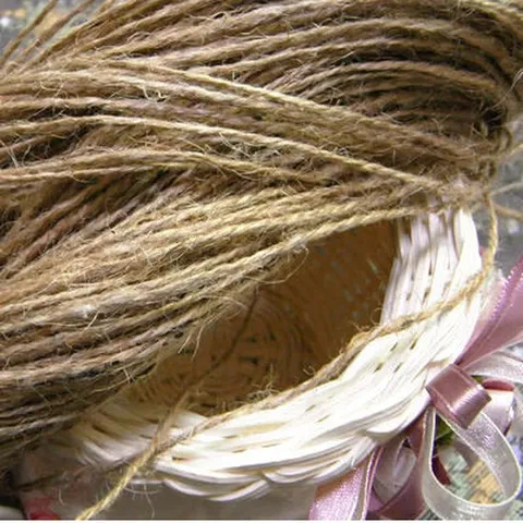 Vintage Zakka Juteschnur Kordel Geflochten Zweisträngig Hanfseil Für DIY Handgemachte Scrapbooking Basteln Pflanzen Flasche Geschenk Dekoration Zubehör