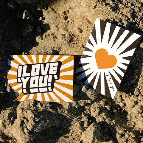 Tarjetas de Felicitación de San Valentín Pop Art Con Sobre Patrón de Corazón Impreso en Cartulina Blanca Para Cumpleaños Acción de Gracias