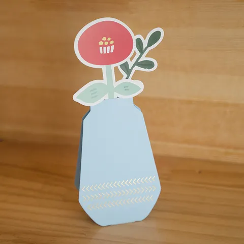 3D Pop Up Blumen Vase Grußkarte Goldfoliert Floral Handgefertigt Segenskarten Mit Umschlag Für Muttertag Valentinstag Geburtstag Geschenk
