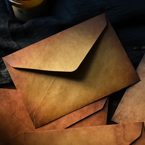 Vintage Verdickte Kraftpapier Umschläge Westliches Dreieck Postkarten Aufbewahrung Briefumschläge Retro Karte Druck Briefpapier Umschläge