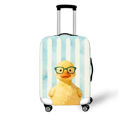 Elastische Kofferhülle Polyester Cartoon Tier Gepäckschutz Verdickt Staubdicht Verschleißfest Reisekoffer Schutzhülle