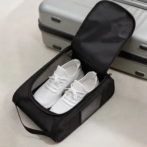 Tragbare Reise-Schuhtasche Wasserdichte Sport-Silhouetten Schuh-Aufbewahrungstasche Mit Griff Für Fußball-Basketballstiefel