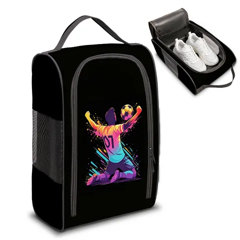 Tragbare Reise-Schuhtasche Wasserdichte Sport-Silhouetten Schuh-Aufbewahrungstasche Mit Griff Für Fußball-Basketballstiefel