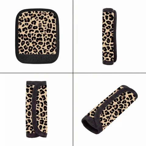 Filz Baumwolle Leinen Tasche Griffschutz Leoparden Blumenmuster Gepäck Koffer Kinderwagen Handtasche Druckentlastung Griffabdeckung