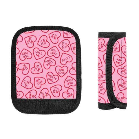 Herz Aufdruck Koffergriffwickel Reisen Koffergriffabdeckung Schutz Rutschfest Taschenzubehör Für Kinderwagen Handtasche