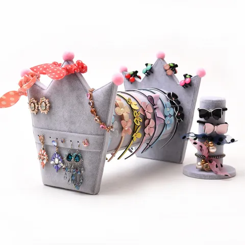 Crown Headband Holder Multifunctional Jewelry Organizer Display Stand Watch Storage Rack For Hair Accessories
