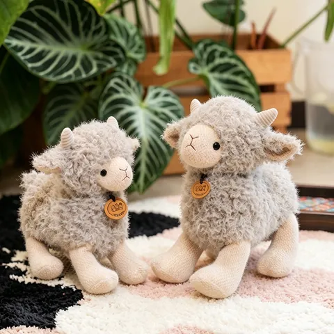 Cute Fluffy Sheep Plush Toy Stuffed Animal Soft Doll Cartoon Lamb Companion Pillow Gift For Kids Teens