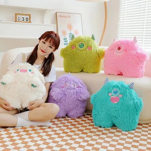 Cute Cartoon Little Monster Plush Toy Stuffed Animal Soft Pillow Cute Doll Kids Birthday Gift