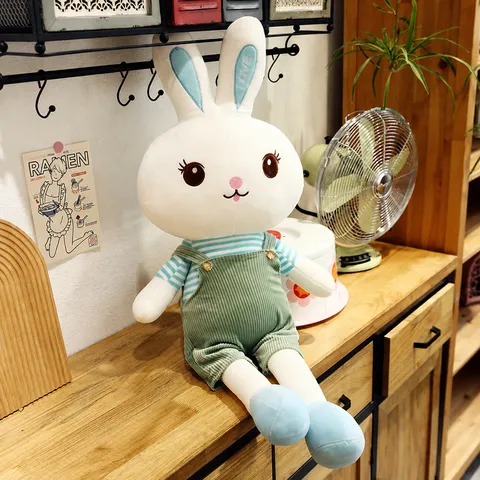 Cute Couple Rabbit Plush Toy Stuffed Animal Soft Bunny Doll With Dress Pillow Birthday Gift For Kids Girls