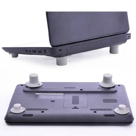 Pieds de Refroidissement pour Ordinateur Portable en Silicone Support Antidérapant Dissipation Thermique