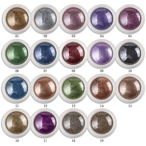 Polvere Specchio per Unghie Pigmento Cromo Titanio Metallico DIY Nail Art