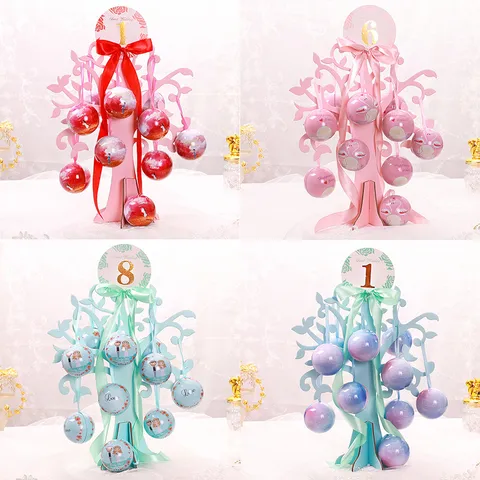 Wedding Candy Box Gift Set Tinplate Spherical Candy Containers With Display Tree Stand Party Favor Wedding Decoration