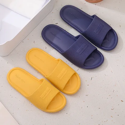 Unisex EVA Non Slip Home Slippers Summer Indoor Couple Lightweight Open Toe Sandals Soft Bottom Casual Slippers