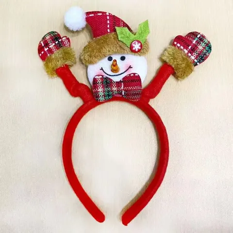 Christmas Headband Reindeer Antlers Santa Snowman Hair Hoops Festive Party Hair Accessories Kids Adults Holiday Gifts