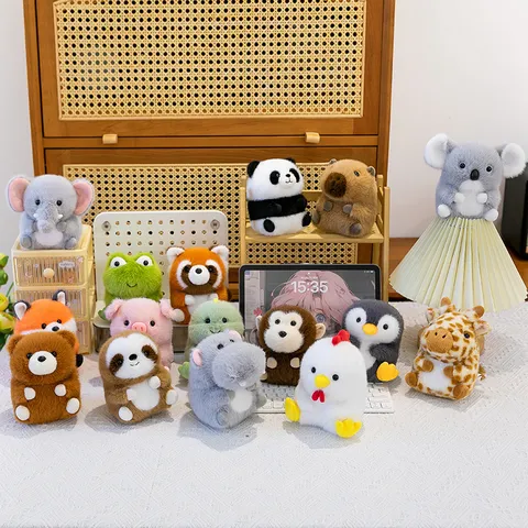 Simpatico Animale Giocattolo di Peluche Bambola Capibara Dinosauro Panda Morbido Giocattolo da Scrivania Regalo per Bambini