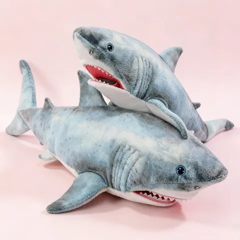 Simulation Shark Plush Toy Stuffed Animal Pillow Cute Soft Hand Puppet Toy Kids Birthday Gift Home Decor