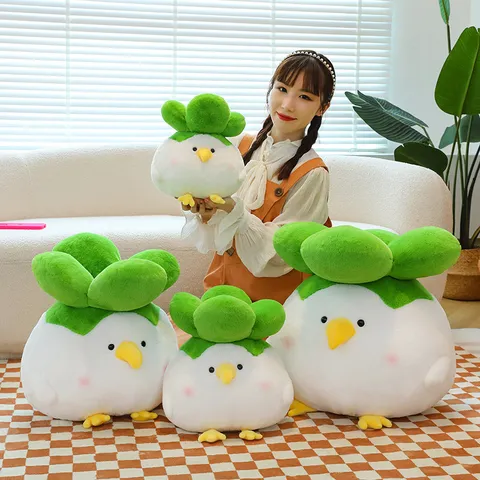 Creative Cartoon Bird Plush Toy Cute Vegetable Chicken Stuffed Doll Soft Pillow Creative Cute Room Decor Birthday Gift For Kids