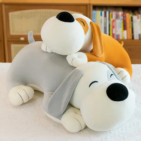 Cute Plush Dog Stuffed Animal Toy Soft Sleeping Puppy Pillow Cartoon Doll Gift