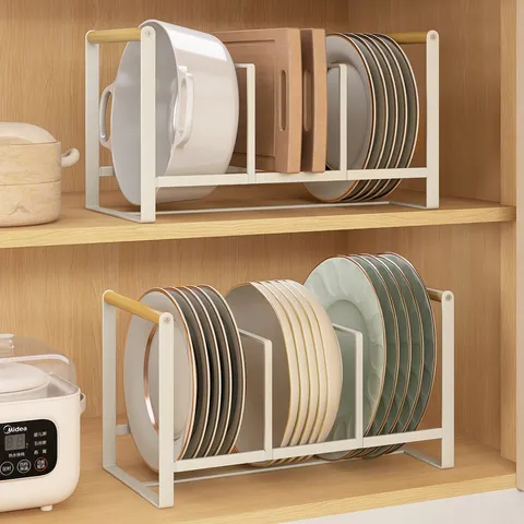 Escurridor de Platos de Cocina de Acero al Carbono de Estilo Japonés Estante de Almacenamiento de Vajilla Organizador de Platos Pequeños