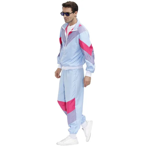 Tuta Sportiva da Uomo Retrò Anni 80 90 Costume di Halloween Poliestere Stampato Sci Vintage Cosplay Spettacolo Top And Bottom