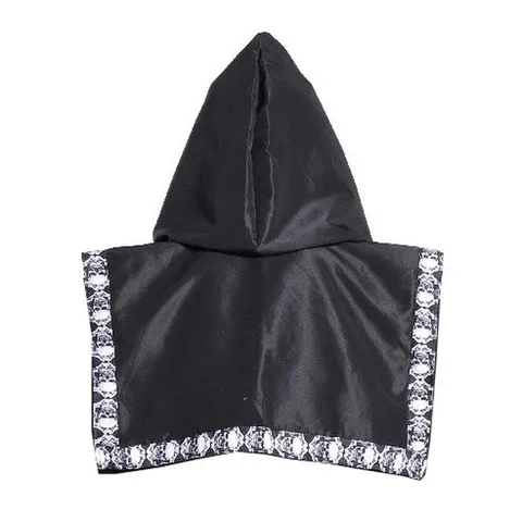 Halloween Totenkopf Druck Kapuzenumhang Hexe Sensenmann Cape Mittelalter Punk Kostüm Für Damen Gothic Party Cosplay
