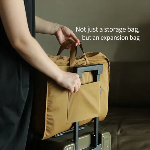 Bolsa de Almacenamiento de Viaje de Gran Capacidad Organizador de Equipaje Colgante Plegable Múltiples Compartimentos Bolsas de Embalaje