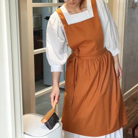 Grembiule da Cucina Impermeabile Per Donna Cotone Plissettato Cottura Forno Grembiule con Pettorina Stile Ins Estetico Casa Lavori Domestici