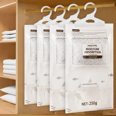 Hanging Wardrobe Dehumidifier Bag Moisture Absorber Calcium Chloride Moisture Proof Desiccant For Home Dormitory