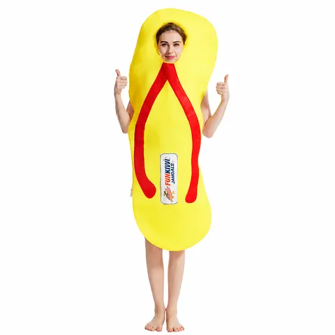 Funny Adult Flip Flop Costume Novelty Cosplay Outfit Creative Performance Dress For Party Carnival
