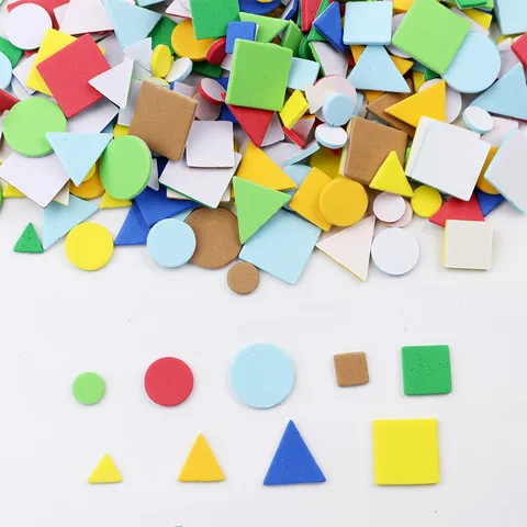 Kids DIY EVA Foam Geometry Stickers Kindergarten Mosaic Art Craft Educational Toys