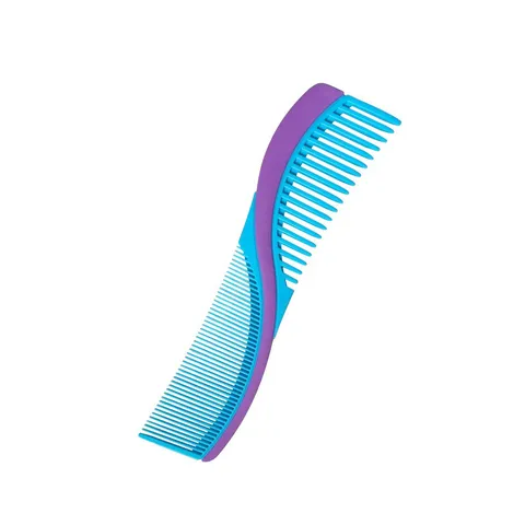 S Shaped Plastic Hair Comb Double Sided Fine And Wide Tooth Detangling Hairbrush For Salon And Daily Use