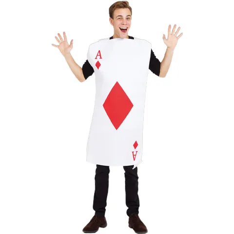 Volwassenen Kinderen Speelkaart Kostuum Schoppen Ruitjes Cosplay Outfit Feest Jurk