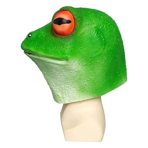 Halloween Creative Latex Frog Headgear Animal Mask Prank Costume Party Cosplay Props Funny Headwear