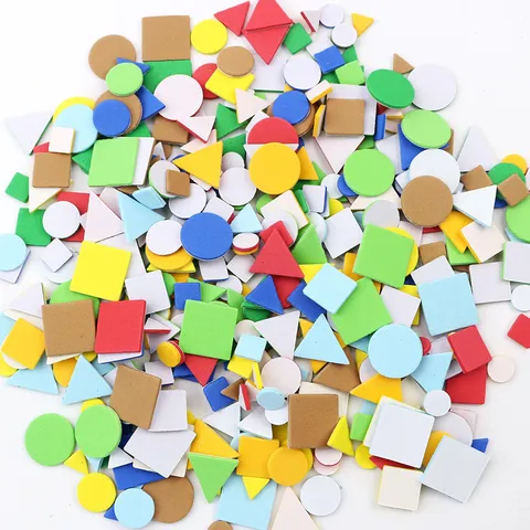 Kids DIY EVA Foam Geometry Stickers Kindergarten Mosaic Art Craft Educational Toys
