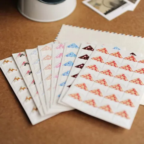 DIY Photo Album Corner Stickers Cartoon Butterfly Floral Picture Fixing Stickers Scrapbook Decorative Craft Supplies