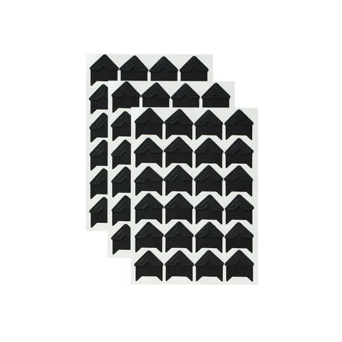 Schwarzes Kraftpapier Fotoecken Aufkleber Für Scrapbook Bild Fixierung DIY Handwerk Fotoalbum Zubehör