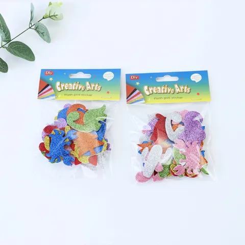 Kids DIY Foam Stickers Cartoon Animal Glitter EVA Stickers Craft Decals For Children Educational Creative Art Supplies
