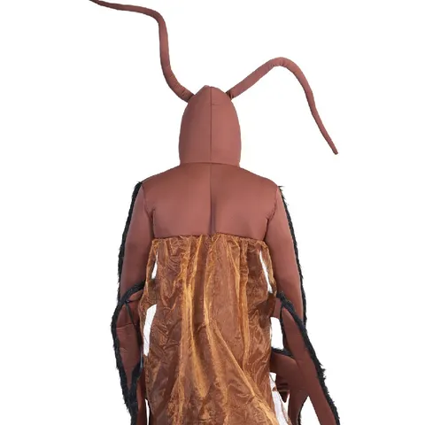 Costume de Cosplay de Cafard pour Adultes Combi Insecte Drôle Polyester Fête d'Halloween Tenue de Scène Unisexe