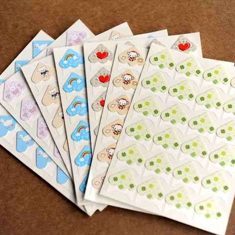 Cute Cartoon Paper Photo Corner Stickers DIY Scrapbook Album Picture Fixing Deco