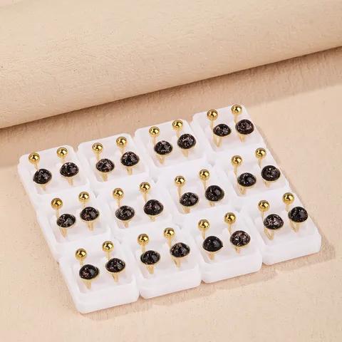 Stainless Steel Non Pierced Earring Converters Adjustable Screw Back Ear Clip Earring Findings With Rhinestone Accents DIY Components For Women Jewelry Making