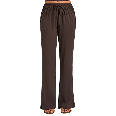 Women's High Waist Wide Leg Yoga Pants Comfy Drape Straight Trousers Loose Drawstring Gym Fitness Workout Athletics Sweatpants