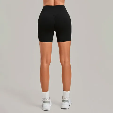 Pantaloncini da Yoga da Donna a Vita Alta Scrunch Butt Sollevamento Glutei Invisibile Pantaloncini Sportivi Aderenti per Corsa e Fitness