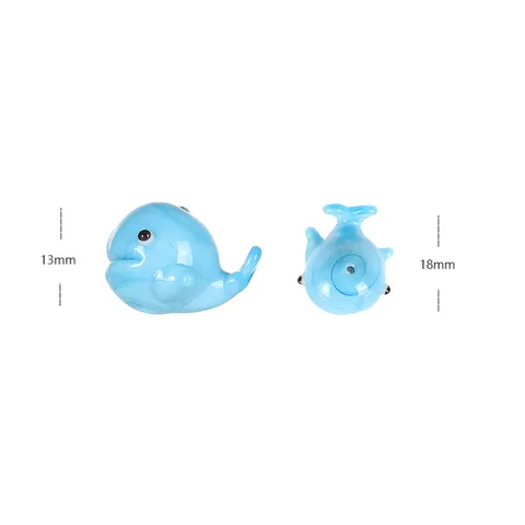 Handmade Glass Whale Bead Cute Marine Animal Loose Beads For DIY Jewelry Making Necklace Earrings Craft Accessories