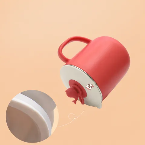 Children 316 Stainless Steel Water Cup Kindergarten Milk Mug With Straw Scale And Cute Whale Lid Portable Kids Drinkware