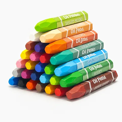 Hexagonal Oil Pastels Set Kids Student Art Drawing Crayon Washable Painting Supplies