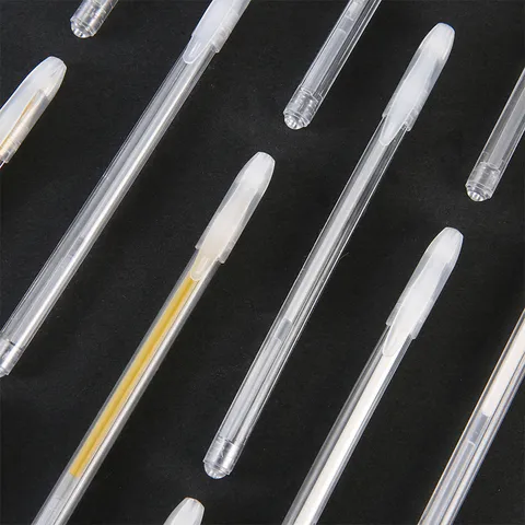 Fine Bullet Tip White Silver Gold Highlighter Pen For Journaling Painting Office School Stationery Gel Pen